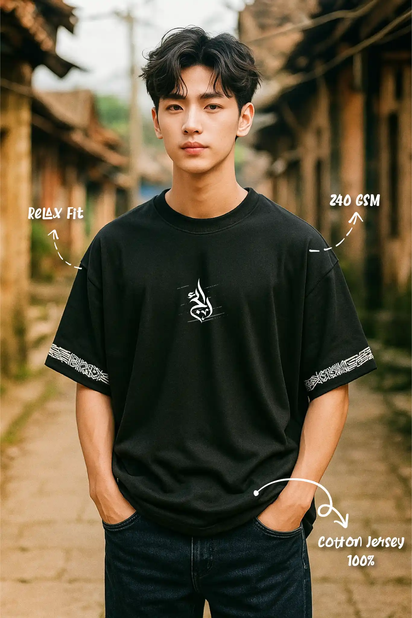 The Calligrapher’s Mark Oversized Tee