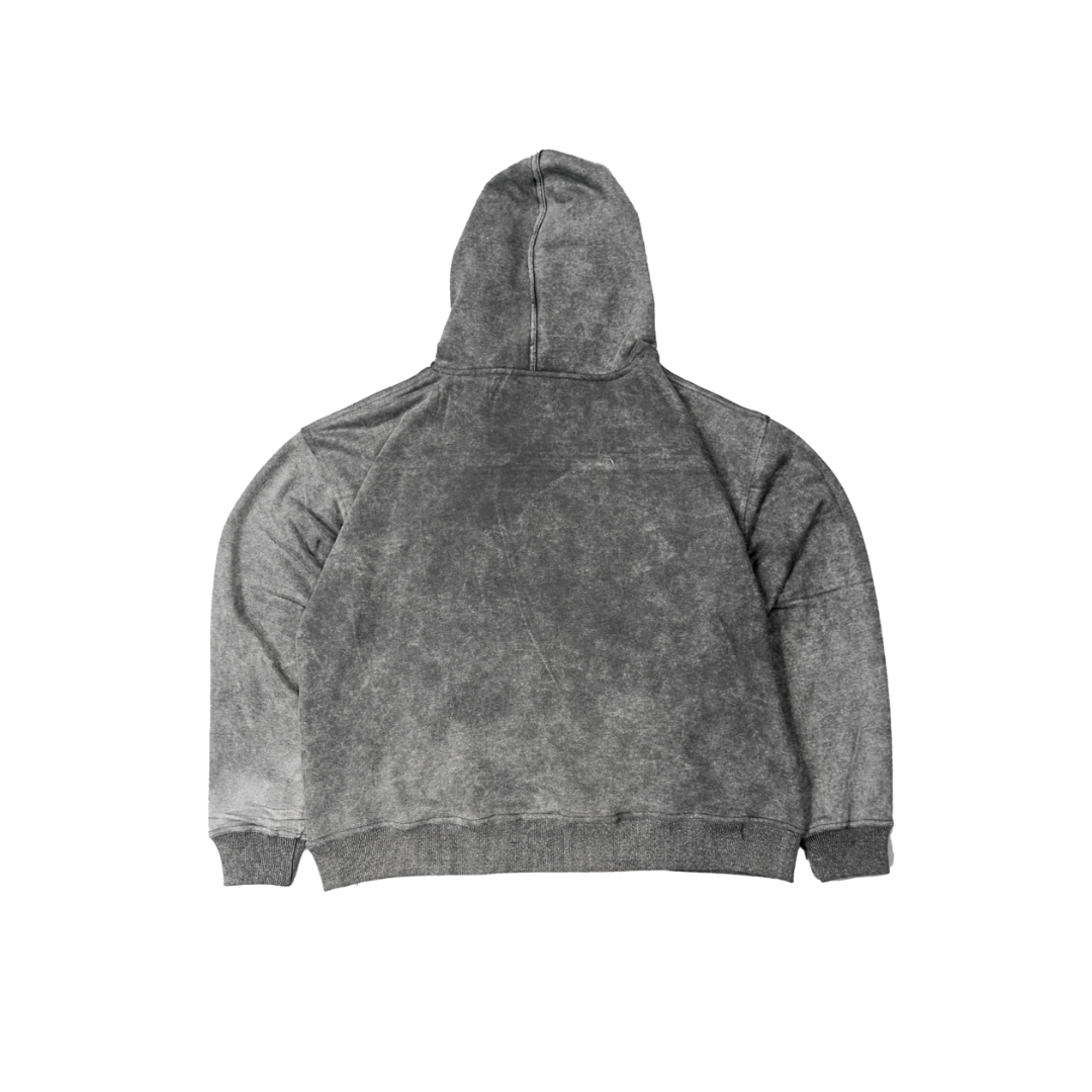 Black Acid Wash Hoodie