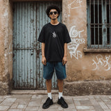 Basic Oversized Black Tee