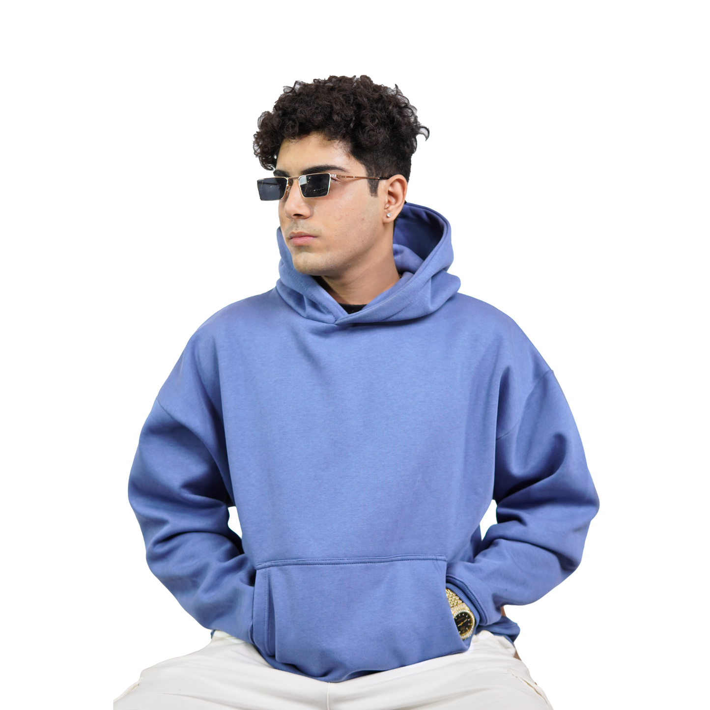 Blue Oversized Hoodie