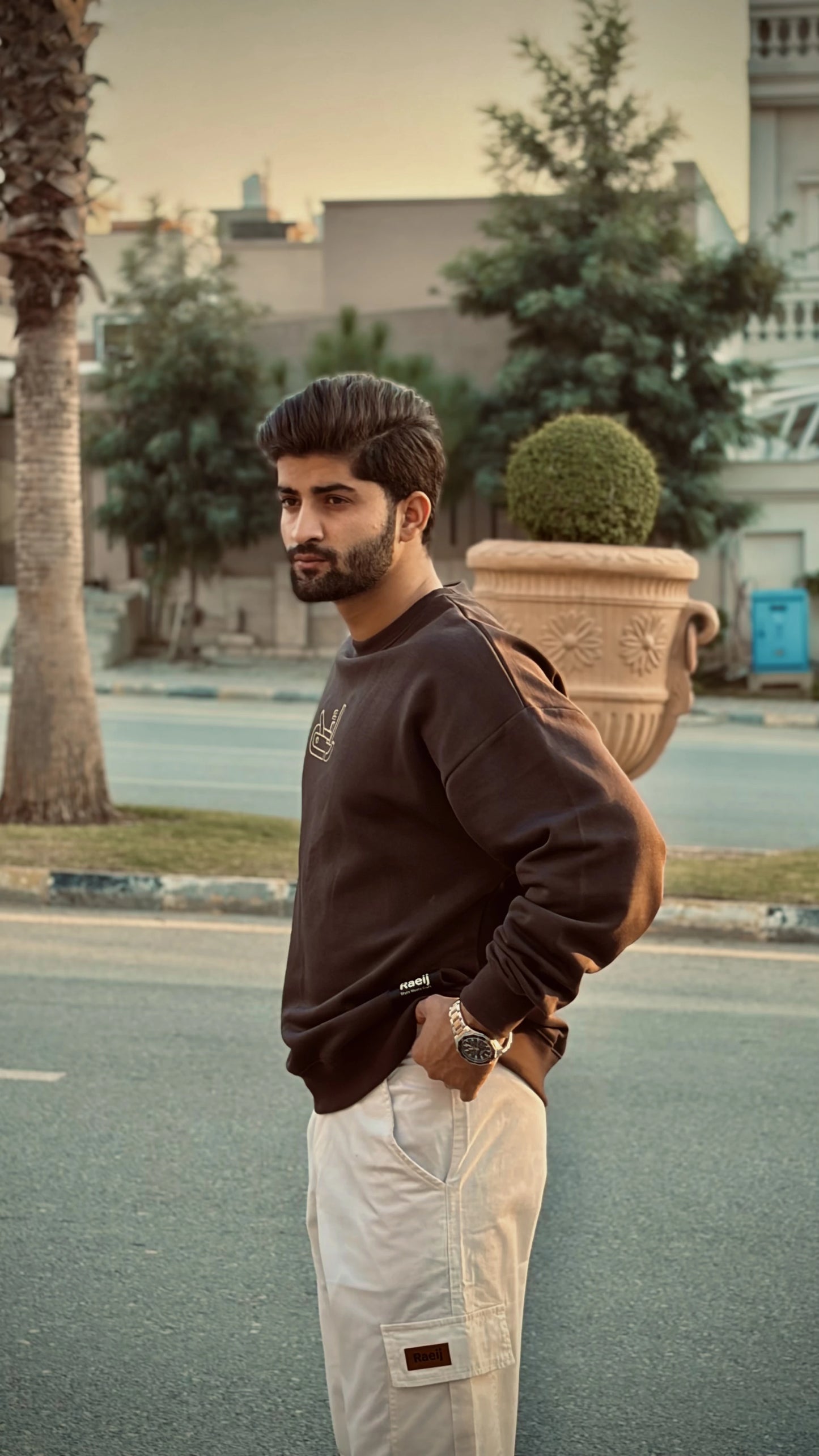 Basic Sweatshirt Brown