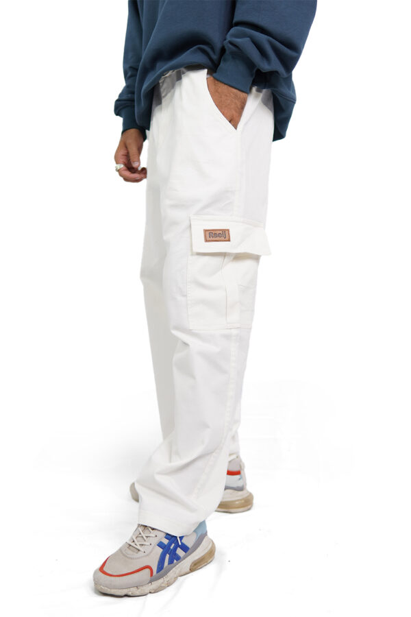 White Cargo Trouser