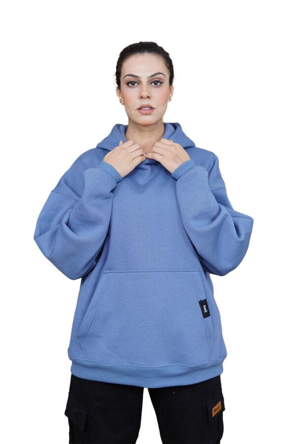 Blue Oversized Hoodie - Image 2