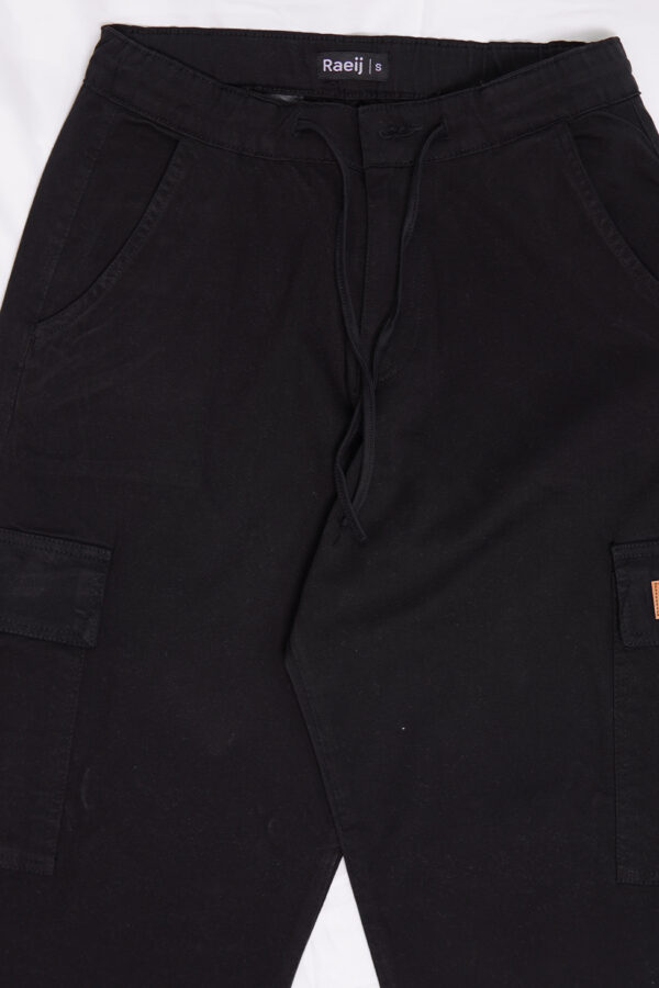 Black Cargo Trouser - Image 5