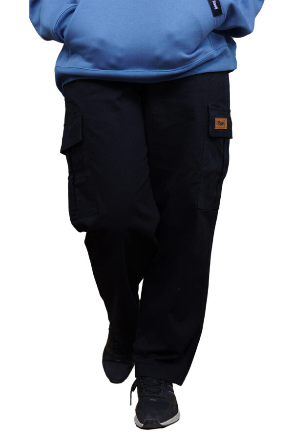 Black Cargo Trouser - Image 4