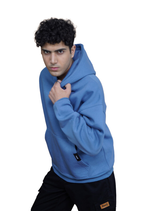 Blue Oversized Hoodie - Image 3